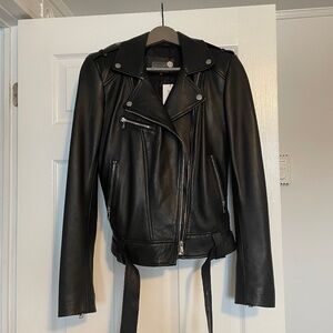 Leather Bike Jacket « Juliette » from DANIER NWT